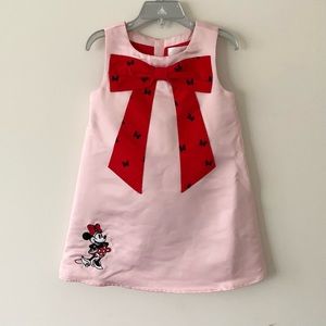 Disney Girls Pink Minnie Dress Sz 4